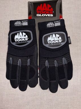 🆕 MAC Tools M-Pact Work Gloves Men’s Large (Size 10) Impact Protection Black NWT